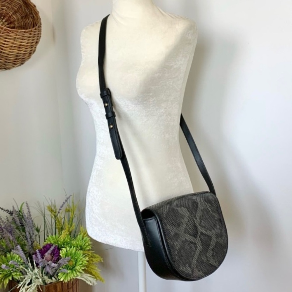 NEW Italian Leather Snakeprint Crossbody by A. Bellucci NWOT